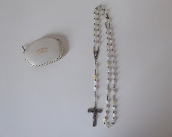 Rosary of the Blessed Virgin with leather case oratoire Saint-Joseph du Mont-Royal. 1960.