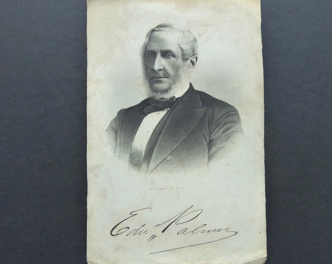 Photogravure politician. 1881. Edward Palmer. H.C. Cooper Jr.& Co. Prince Edward Island. Heritage Canada.