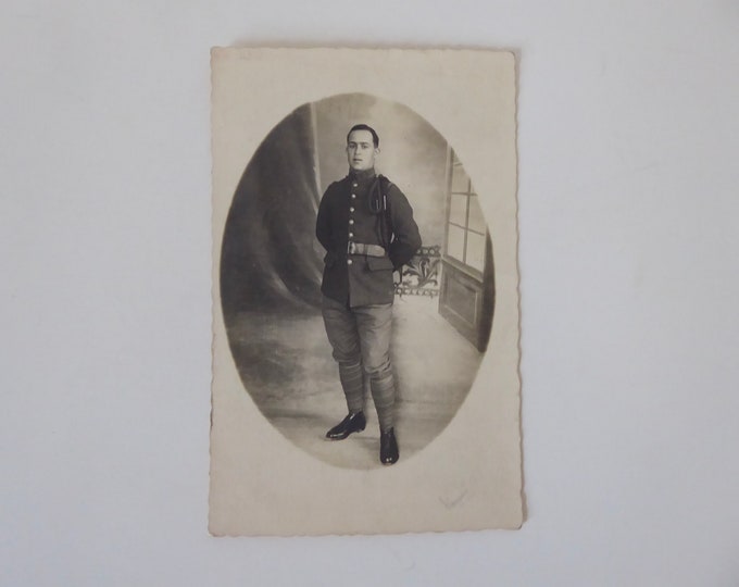 Legionnaire postcard photograph. 1920-1930. Photo Grad Mir BEL-ABBÈS. Foreign Legion. Military postcards. Militaria