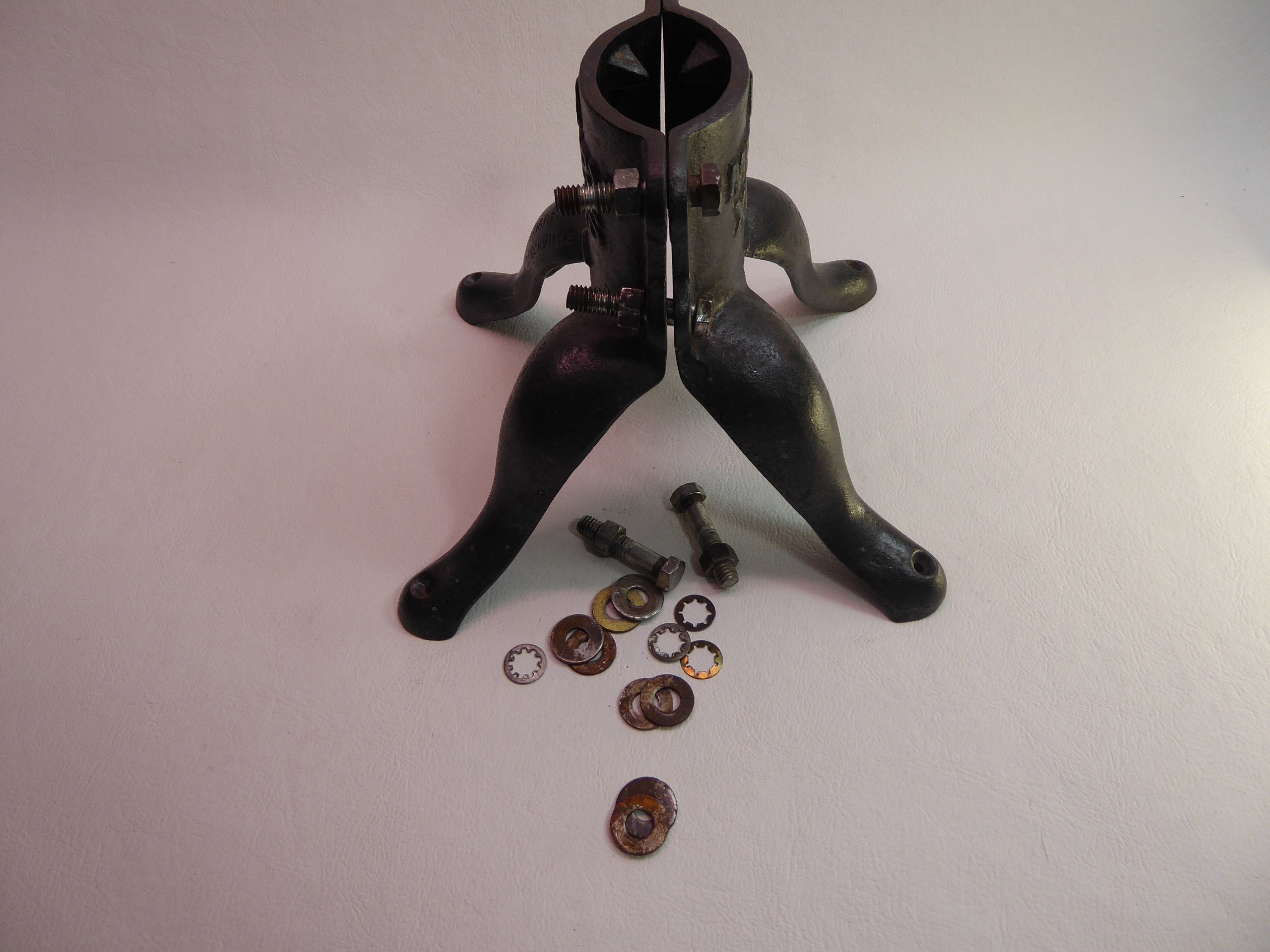 Christmas tree holder vintage. Pat. 1931 No. 1. Iron. Cast iron. Smart