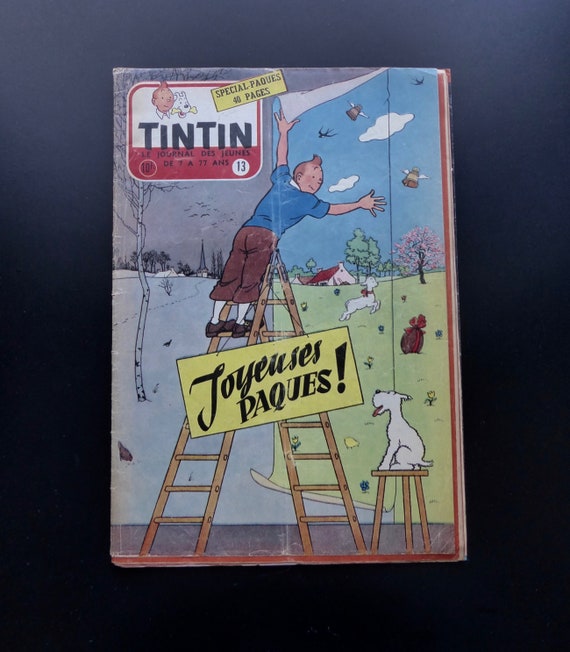 Journal Tintin BD Hergé Dessin Vintage Ancienne Collection Magazine 1960