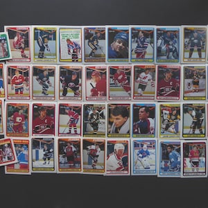 Lot cartes de Hockey O-Pee-Chee. Saison 1990-91. Wayne Gretzky. Mario Lemieux. Canadiens de Montréal. Nordiques de Québec. Hockey vintage.