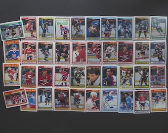 O-Pee-Chee Hockey Card Lot. 1990-91 Season. Wayne Gretzky. Mario Lemieux. Montreal Canadiens. Quebec Nordiques. Vintage Hockey.