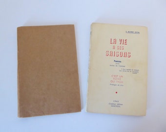 Life has its seasons. J. Alcide Joyal. Author's dedication. Original edition. Montreal. 1942. Collection of Quebec poetry.