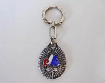 Montreal Expos keychain. Olympic Stadium. Keychain No. 4200. End of 1970. Vintage sports keychain. Baseball Montreal.