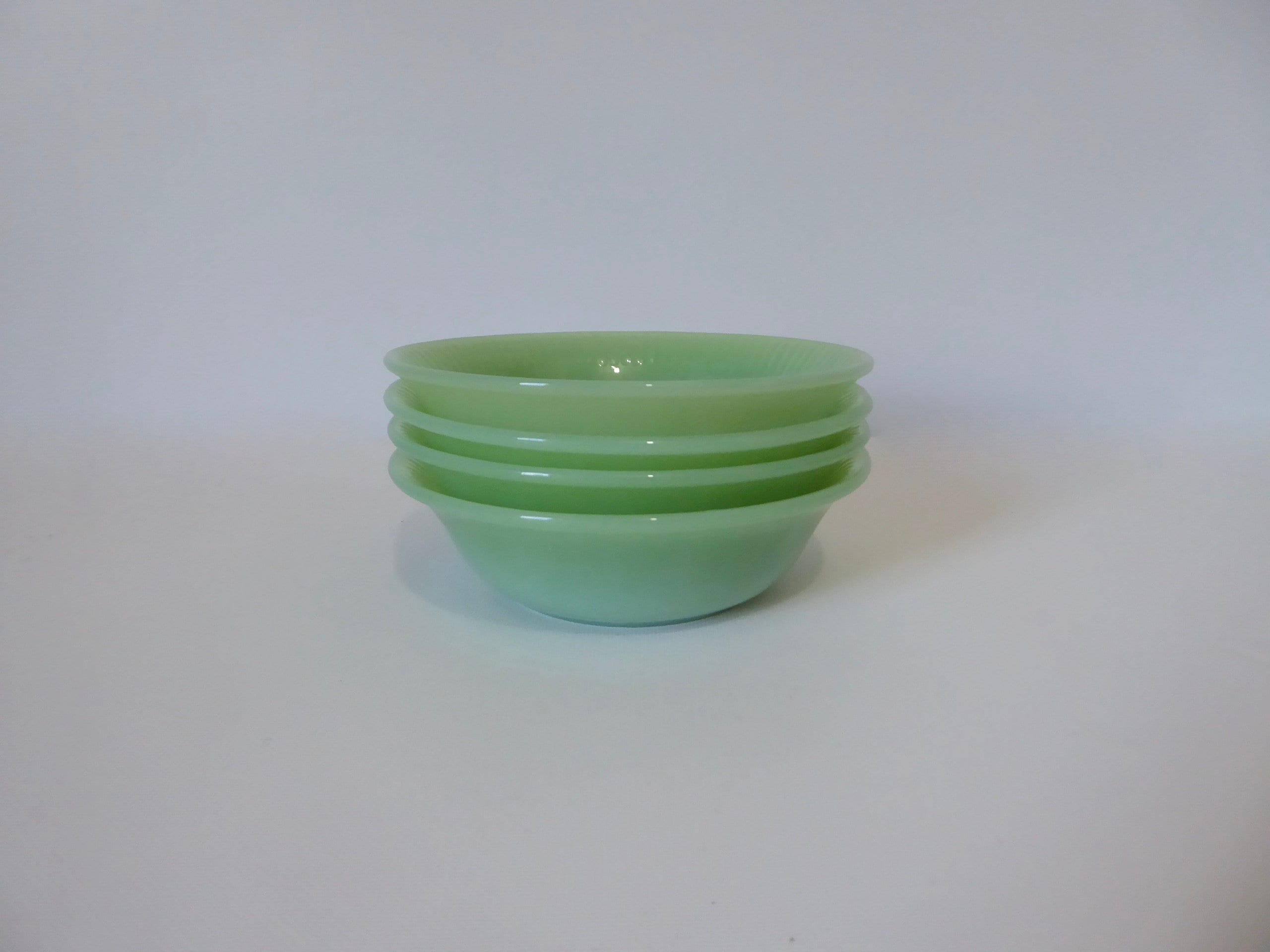 Vintage Fire King Jadeite Berry BowlJadeite Dessert Small Set of 5