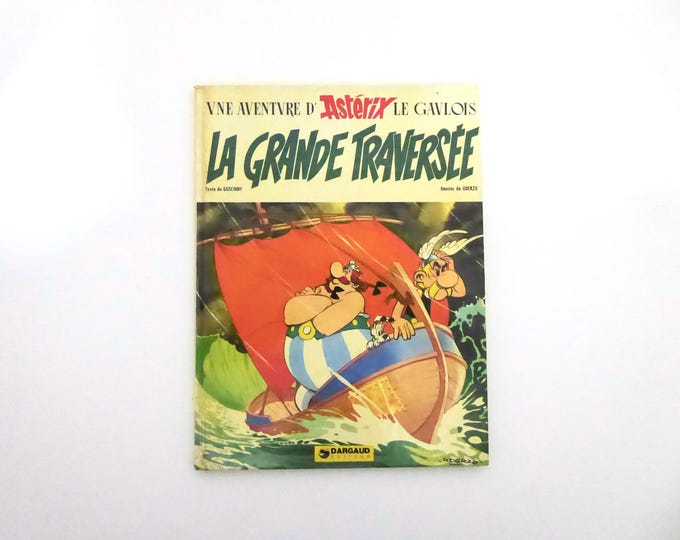 Asterix: The Great Crossing. Goscinny - Uderzo. Dargaud. Original edition, 2nd quarter 1975. Vintage comic.