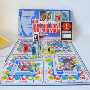 L'uomo da sei milioni di dollari. Un gioco dei Parker Brothers. 1975. Gioco da tavolo d'epoca.