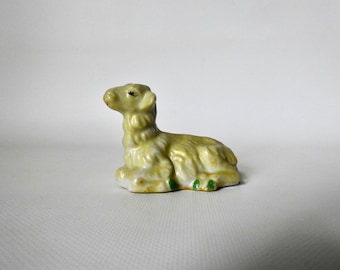 Vintage Christmas sheep. Occupied Japan. 1940s. Nativity. Vintage santon. Nativity scene sheep.
