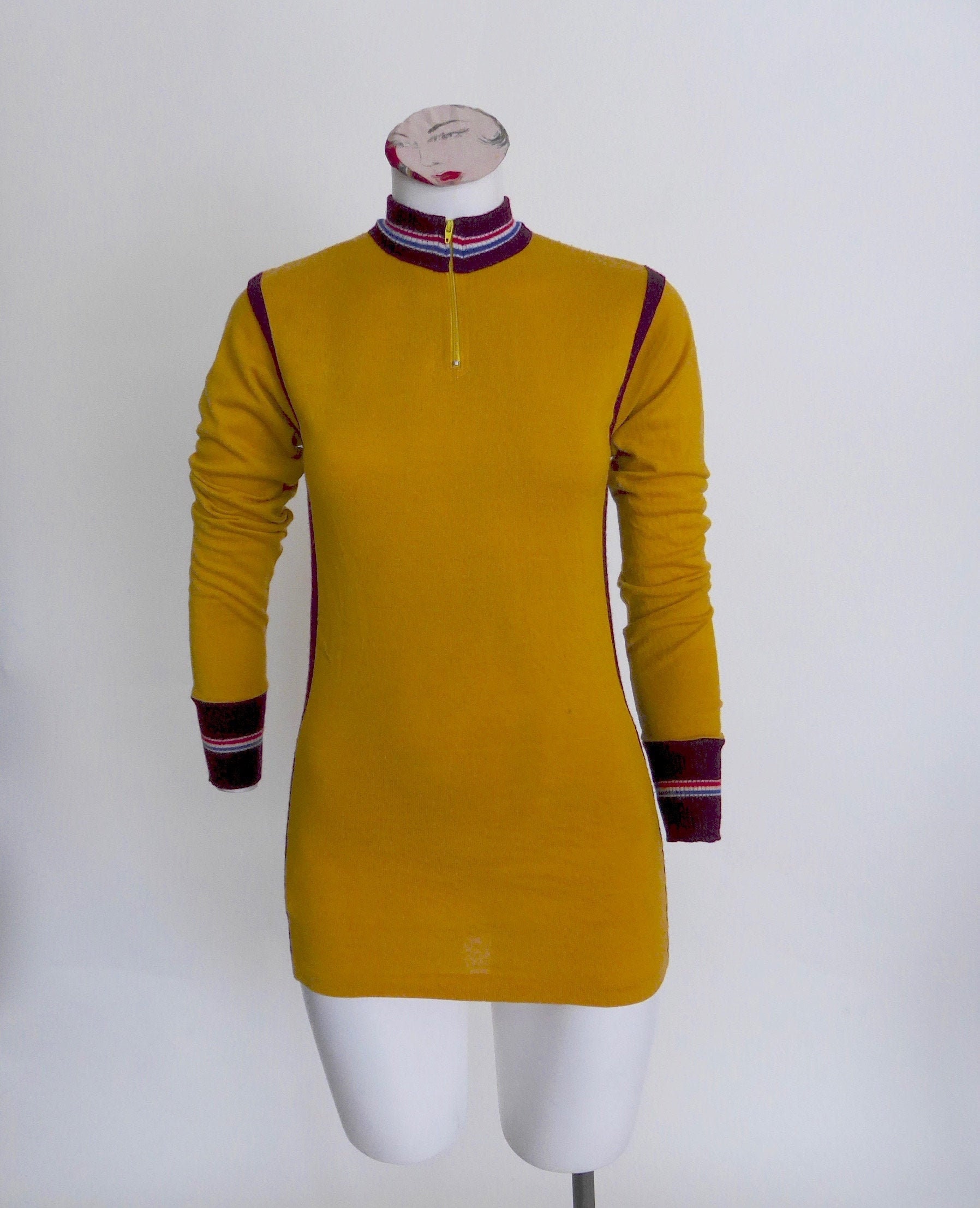 Vintage wool cycling jersey hotsell
