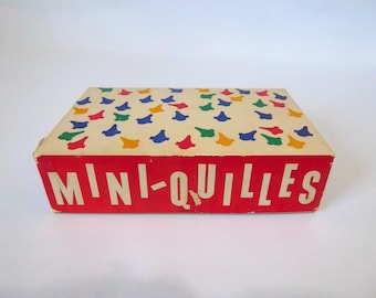 Vintage Mini Skittles tabletop game. Made in Canada. 1970.