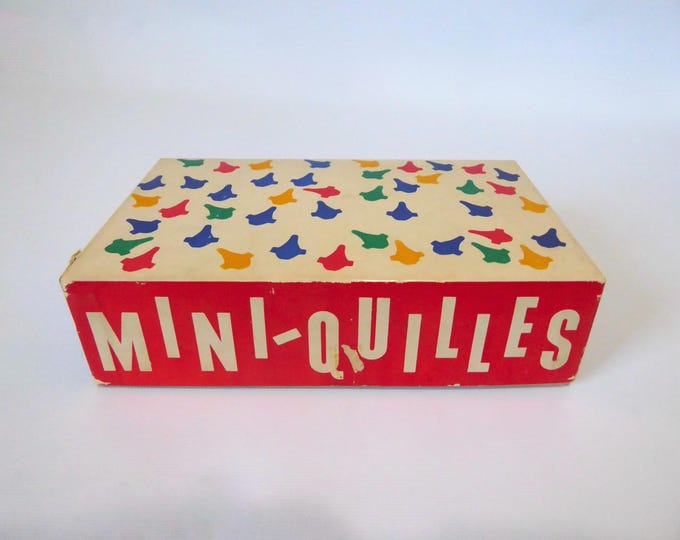 Vintage Mini Skittles tabletop game. Made in Canada. 1970.