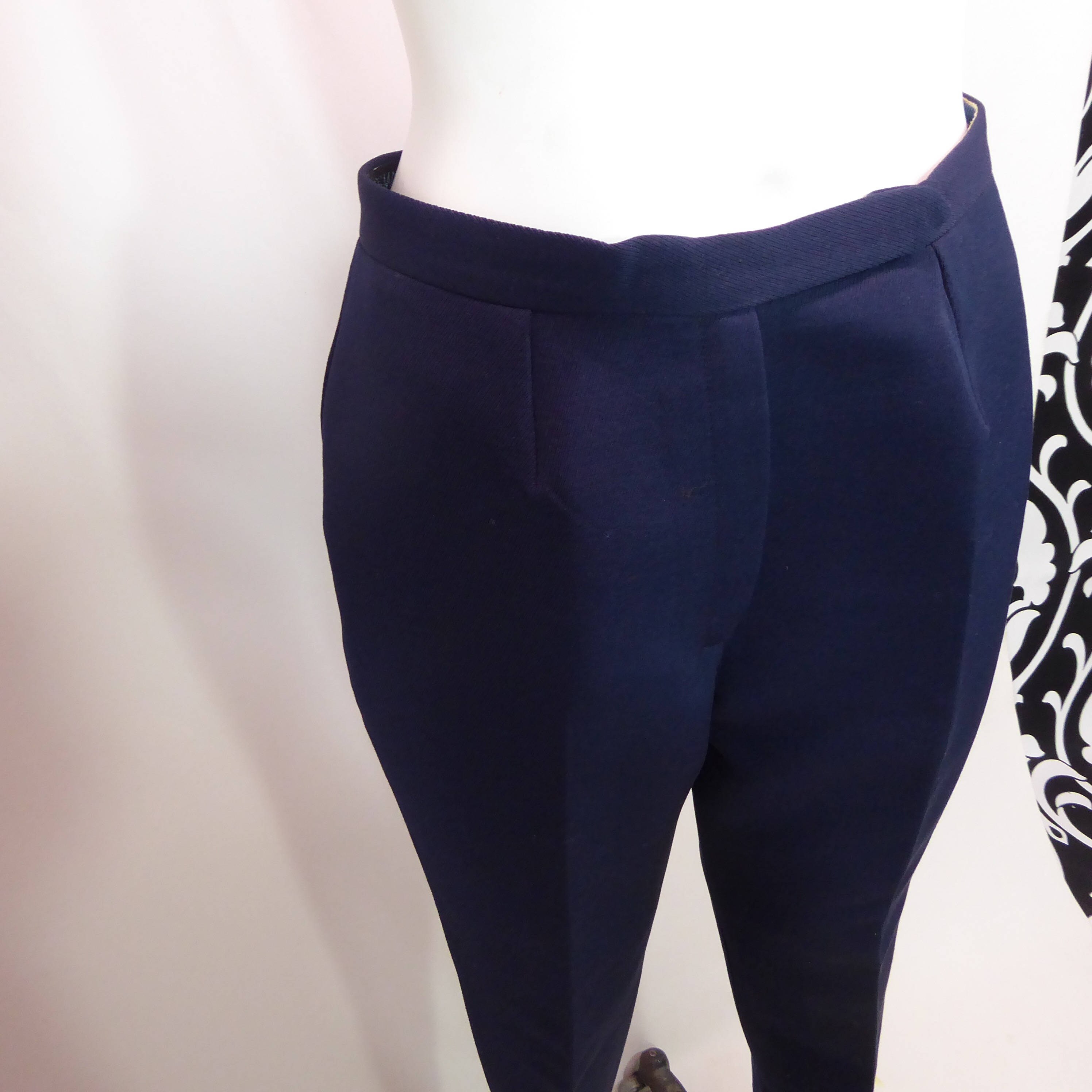 Vintage navy blue ski pants. At Étriers .1960. Mr. Spinnerin. Swiss quality .swiss made fabric. 14 S