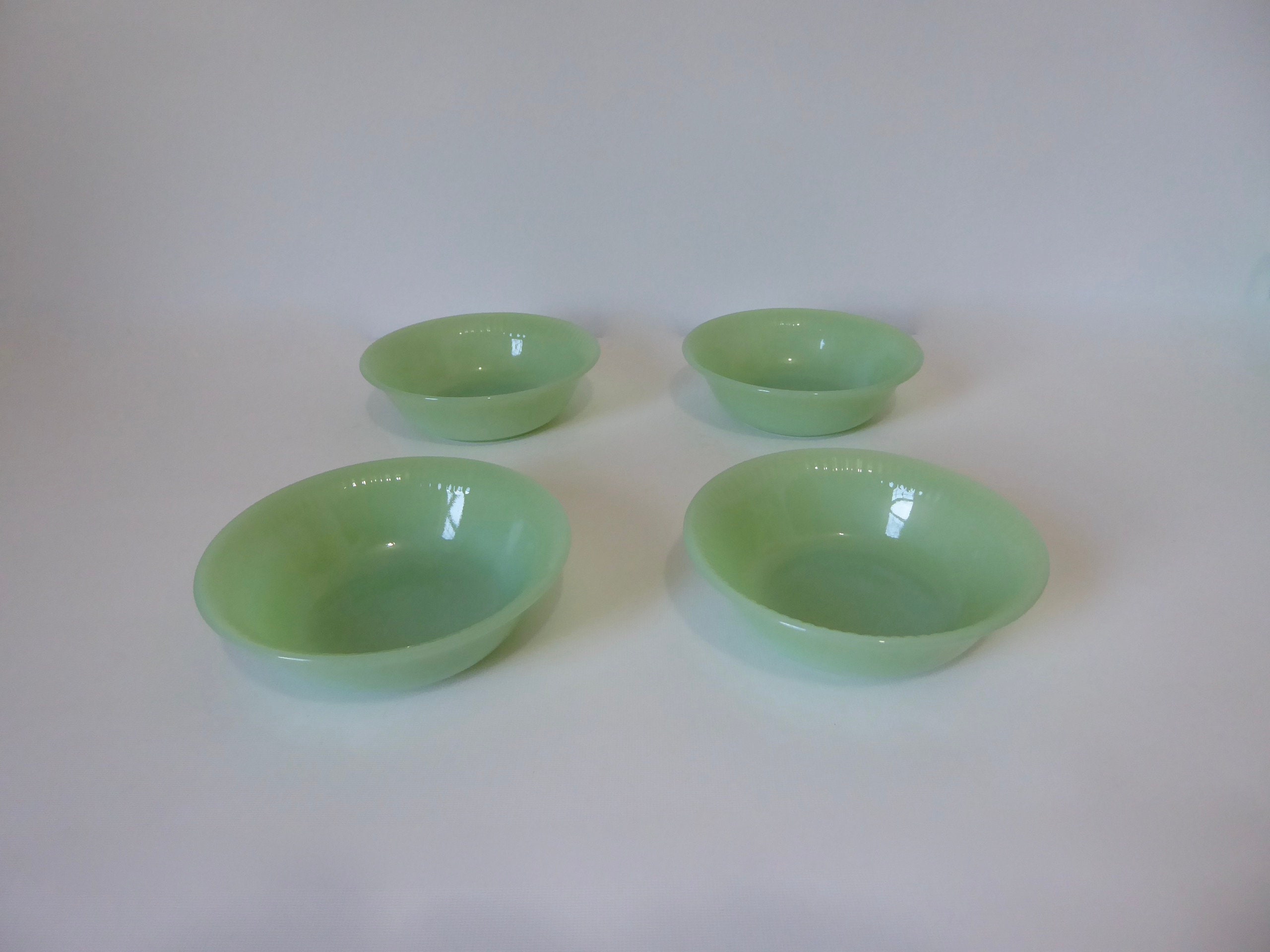 Vintage Fire King Jadeite Berry BowlJadeite Dessert Small Set of 5