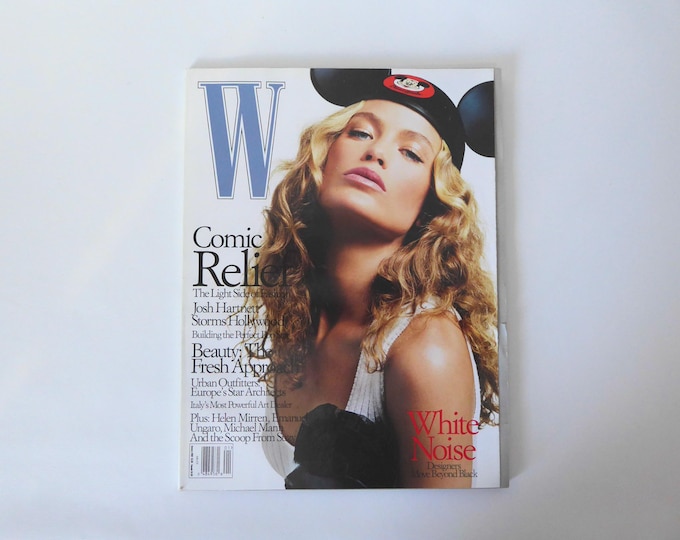 W magazine January 2002. Fashion magazine.