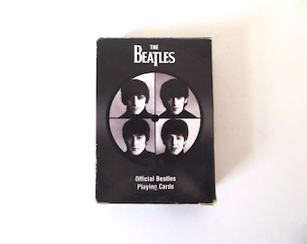 The Beatles playing cards. Vintage deck of cards. Official Beatles playing cards.