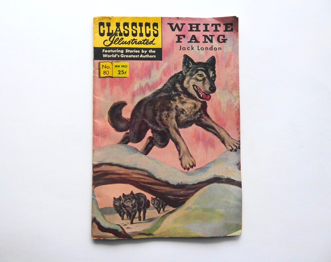 White Fang. Classic Illustrated. June 1967. Jack London. Comic Vintage.