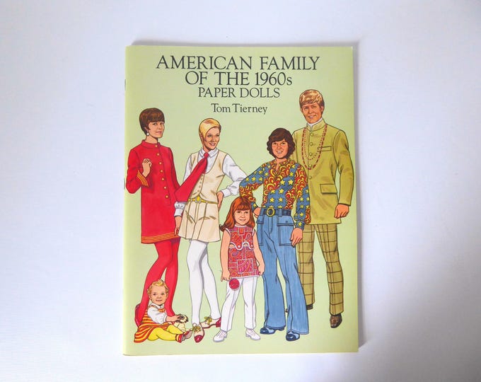 American Family of the 1960s. Paper Dolls. Tom Tierney. 1994