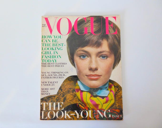 Vogue, August 1, 1969. New York. Fashion magazine.