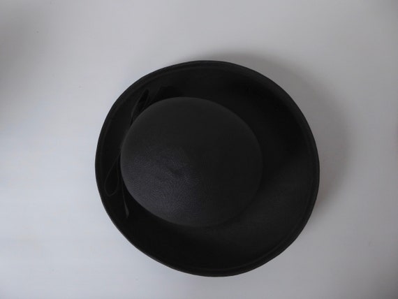 Breton black panama hat 1960. Marlo Thomas style … - image 7