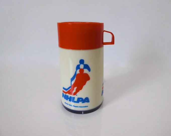 Thermos Aladdin NHLPA 1977. 227 ml. Vintage thermos bottle.