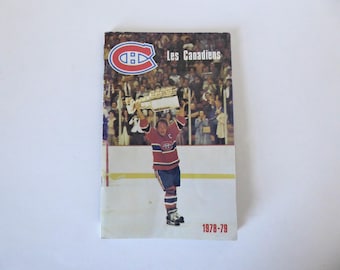 The Canadiens 1978-79. Stanley Cup Champion Guide. Montreal Canadiens. Vintage Hockey.