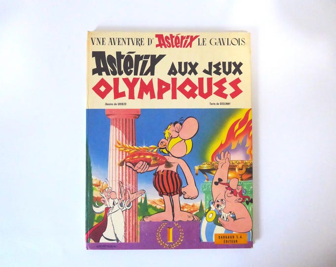 Asterix at the Olympic Games. Goscinny - Uderzo. Dargaud. Original edition, 3rd quarter 1968. Vintage comic.