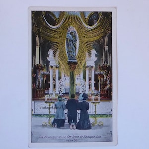 Lot cartes postales Sainte Anne de Beaupré. 1920. The Crutches. The Sacred stars. The miraculous shrine. Valentine-Black co. Toronto.