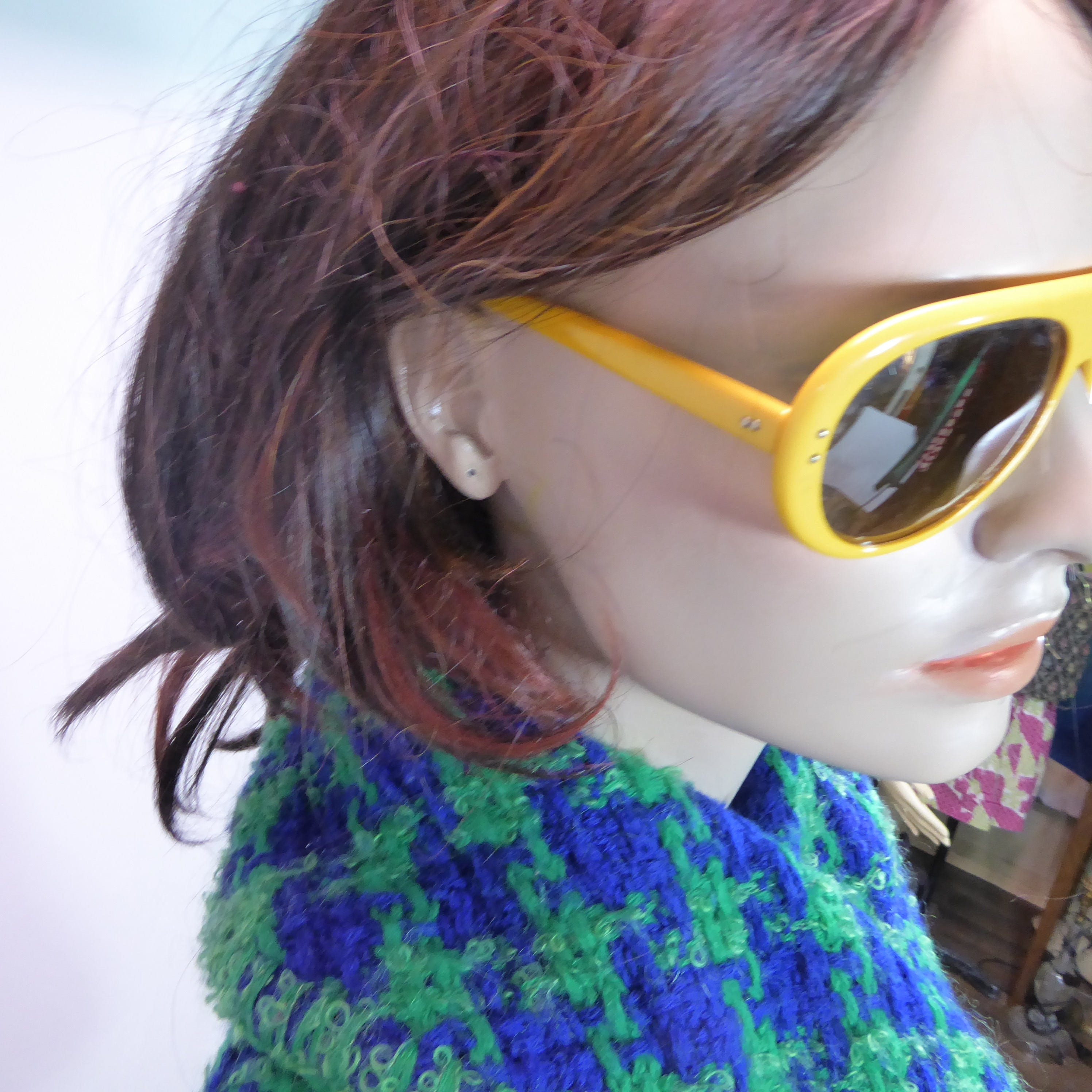 vintage Bally Iski sunglasses. Late 1970 s. Unisex. Lucite mustard yellow. Japan 461. Aviator miroir.funky uleurs glass