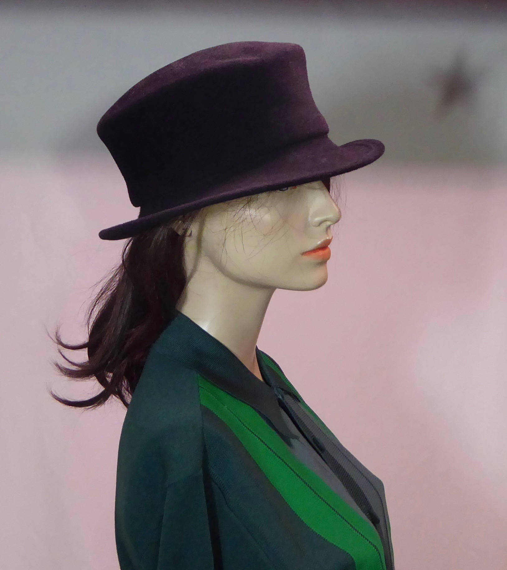 black velvet floppy hat