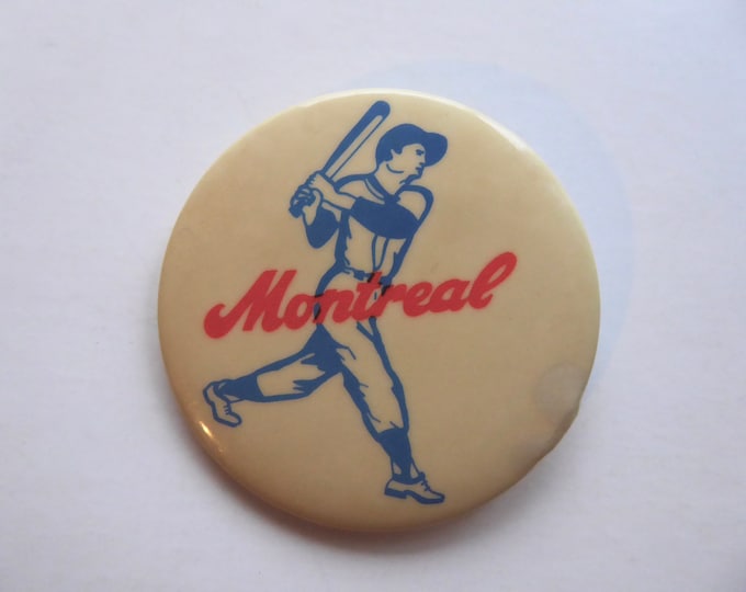 Macaron Baseball Montreal. Year 60. Universal Badges Inc.
