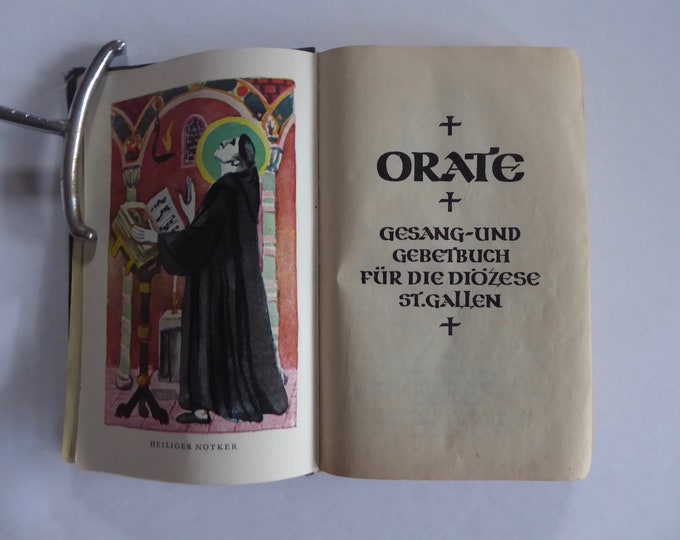Prayer. Prayer and Book for the Diocese of St. Gallen. 1948. Prayer book. Religious book. Religious hymn. Liturgical studies.