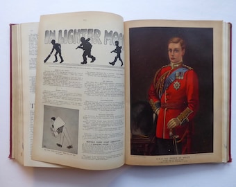 The Boy's Own Annual. Vol. 37. 1914-1915. Jules Verne. British Empire. Prince of Wales. First World War. Cricket. Silent film insert.