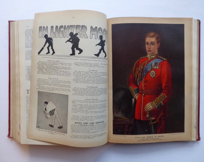 The Boy's Own Annual. Vol.37. 1914-1915. Jules Verne. British Empire.Prince of Wales.First World War.Cricket.Silent film insert.