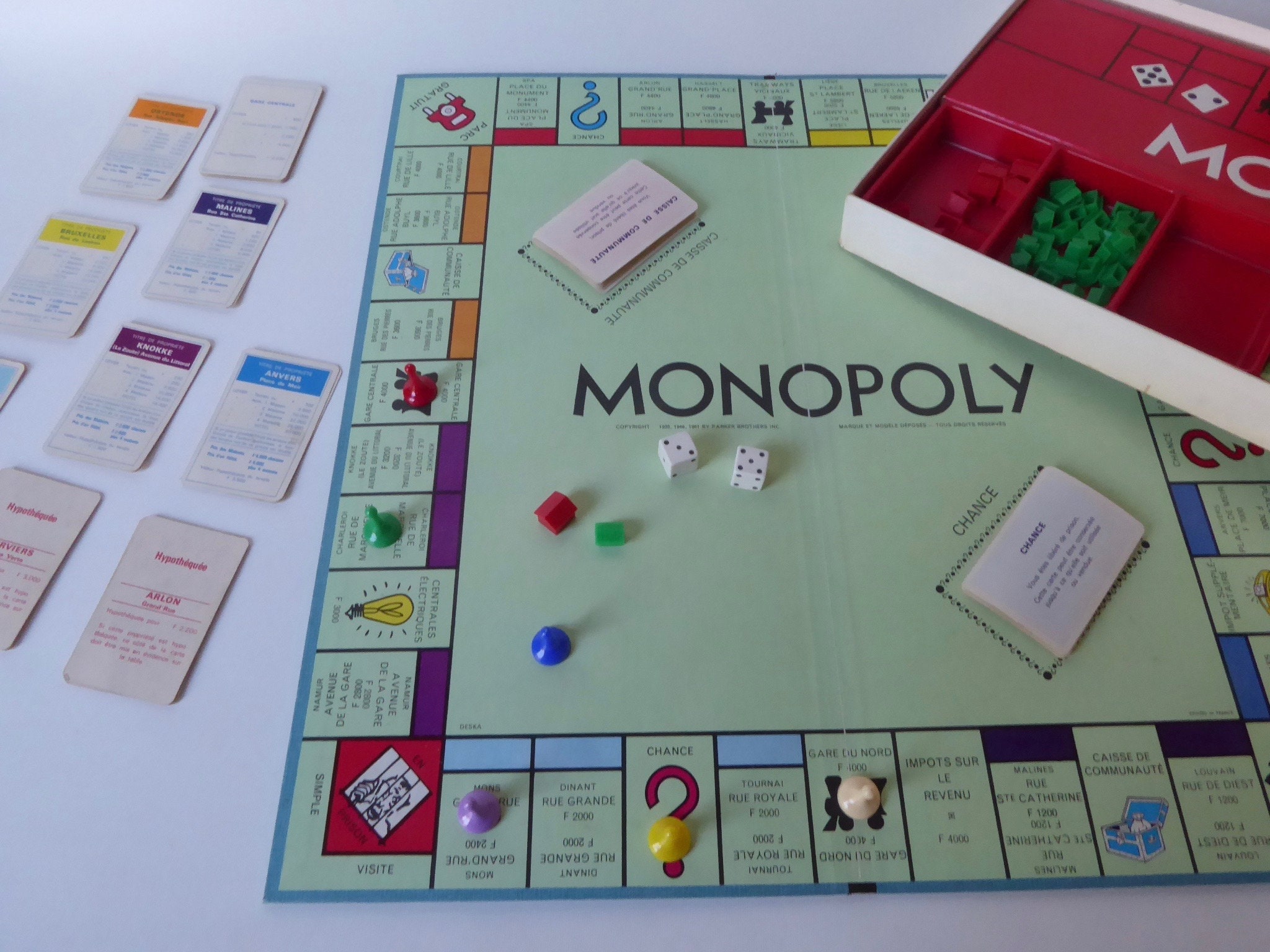 vermogen Regenachtig Wiegen Monopoly Game Belgium. From Ska. Brussels. Belgian Francs. - Etsy