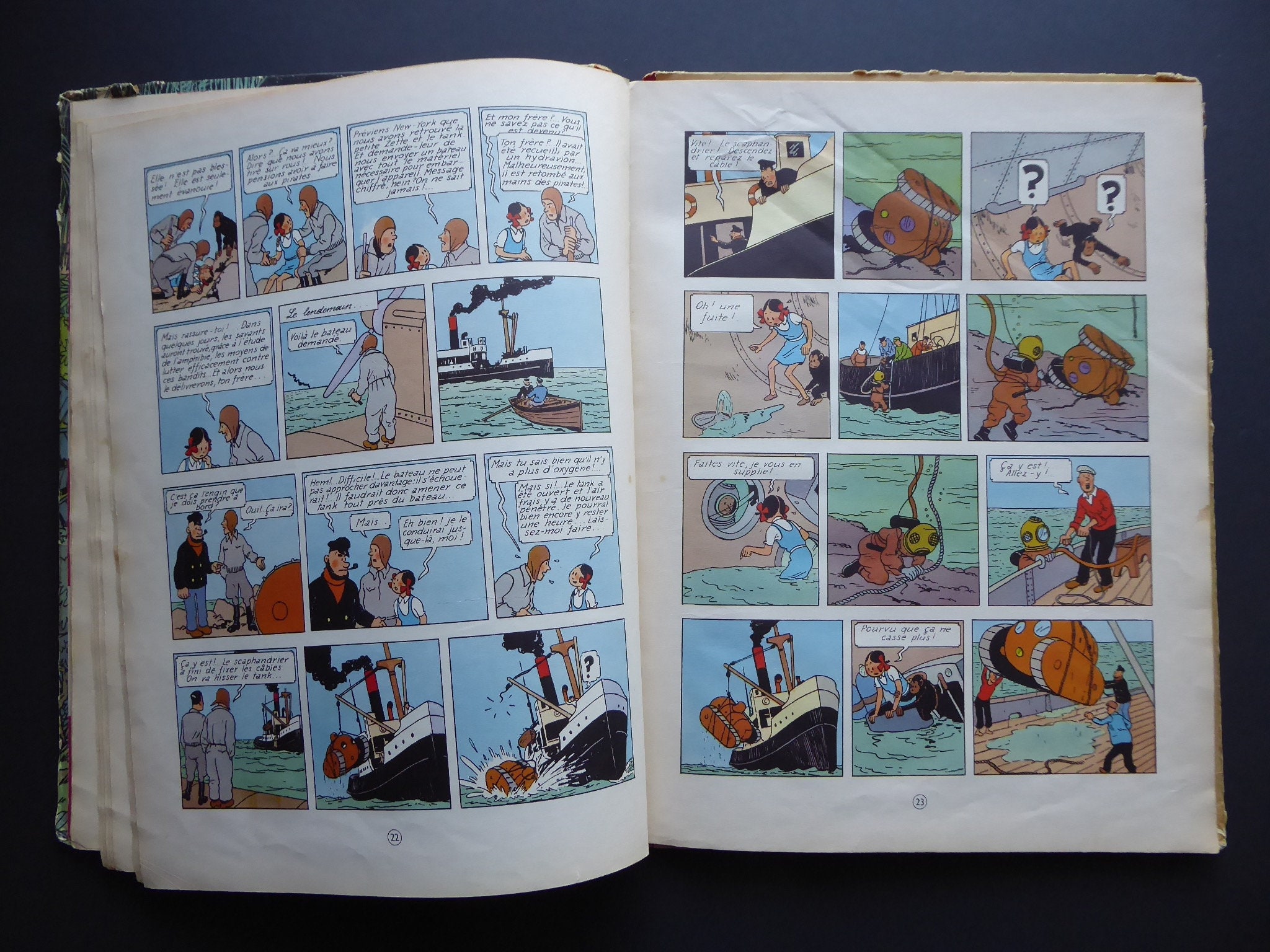 Hergé. 1952. Jo Zette and Jocko. The ray of mystery. The eruption of ...
