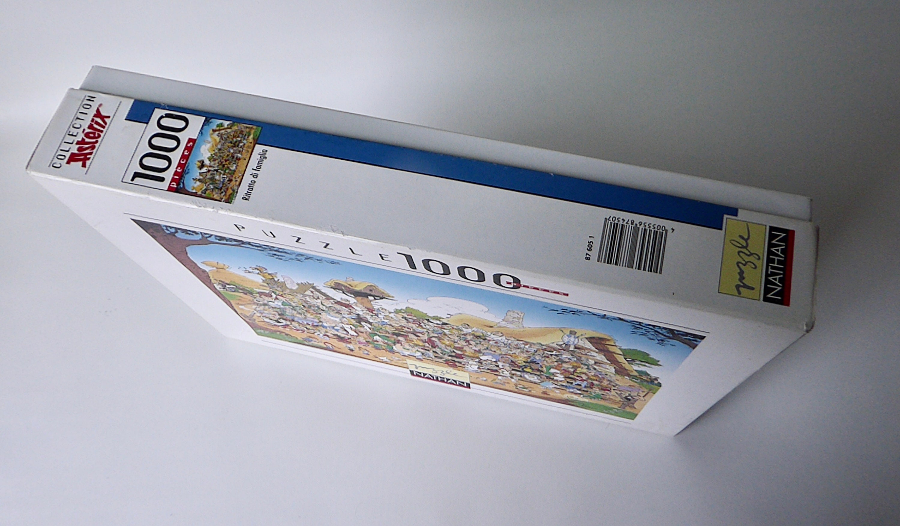 Puzzle Asterix. 1000 pieces. Family photo. Nathan. Year 2000. Vintage puzzle.