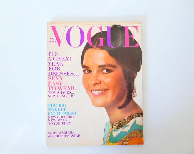 Vogue March 1, 1970. New York. Fashion magazine.