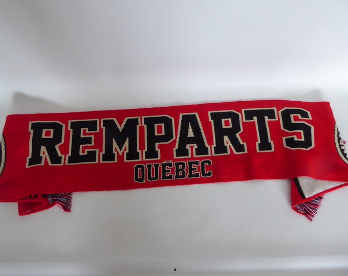 Scarf scarf The remparts of Quebec. Junior hockey logo Quebec. Junior hockey fan.