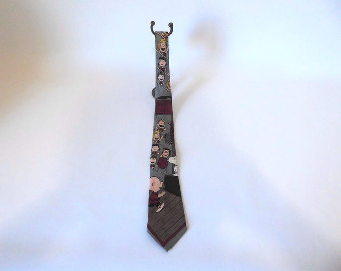 Vintage Snoopy tie. 100% crepe de chine. 1980