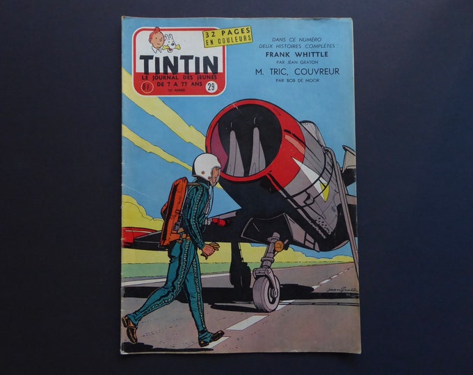 Tintin Journal. 1957. Belgian edition. 12th year. N.29. Coke in stock. Vintage comic.