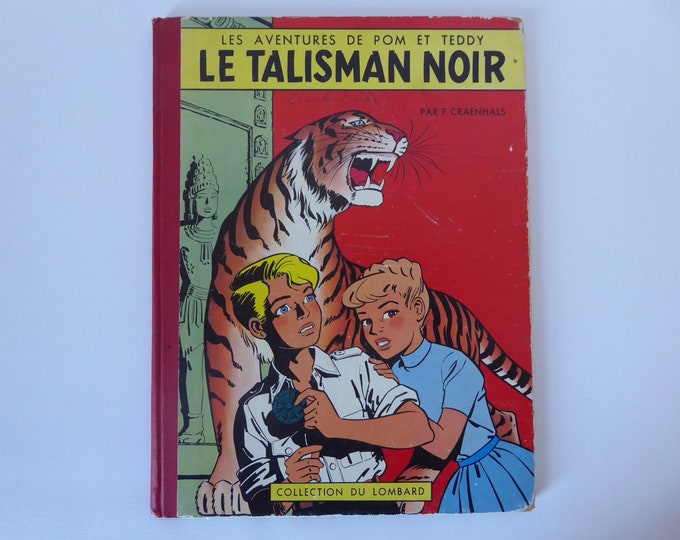 Tintin Journal. The Adventures of Pom and Teddy. The Black Talisman. F. Craenhals. Original Belgian edition. 1st quarter 1958.