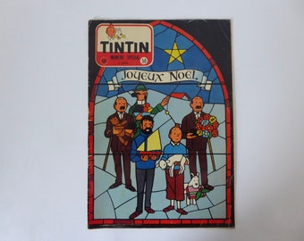 Tintin Merry Christmas Journal. Hergé cover. Belgian edition. Tintin Calendar 1958. 12th year. December 11, 1957. N.50. Coke in stock.