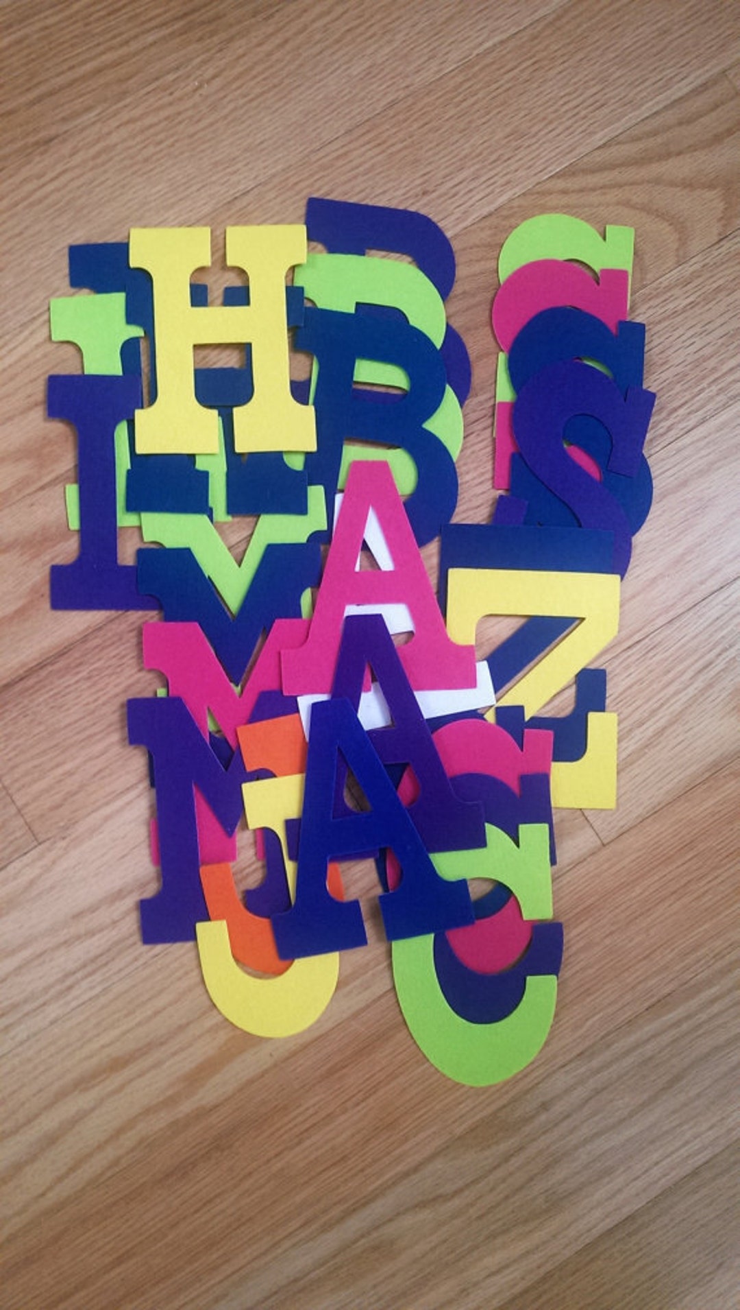 Self Adhesive Sticky LETTERS Set of 10 for DIY Capes Superhero DIY You