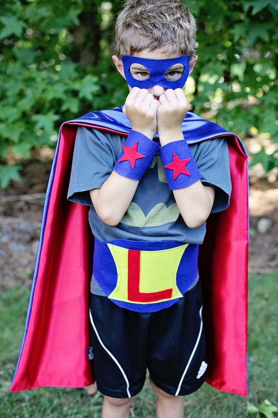 FAST SHIP KIDS Gift Piece Superhero Set Personalized Cape Set Kids