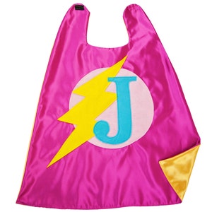 Yellow and Pink Superhero Cape