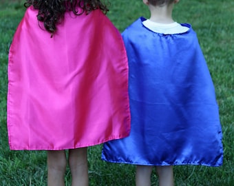 Plain Satin SUPERHERO CAPES  - Superhero Party Favors -Capes