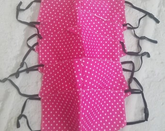 Cotton Face Mask Pack of 5, Adjustable for Teens/Small Faces