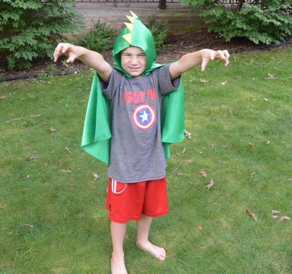Custom Dinosaur Cape Halloween Costume or Dress Up Cape for all ages