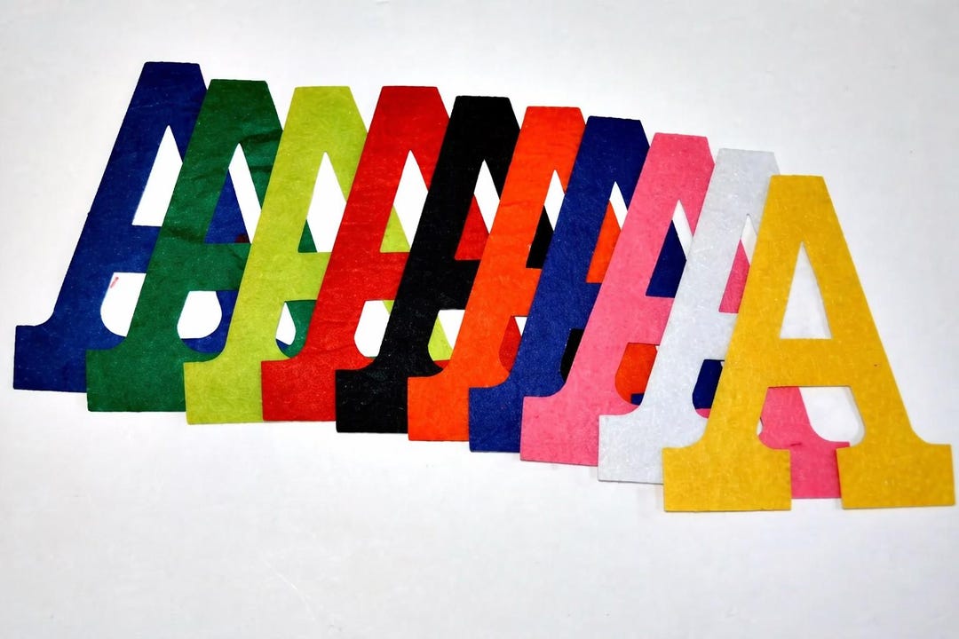 BULK FELT LETTERS - Sticky Felt Letters - Set of 10 - Self Adhesive ...